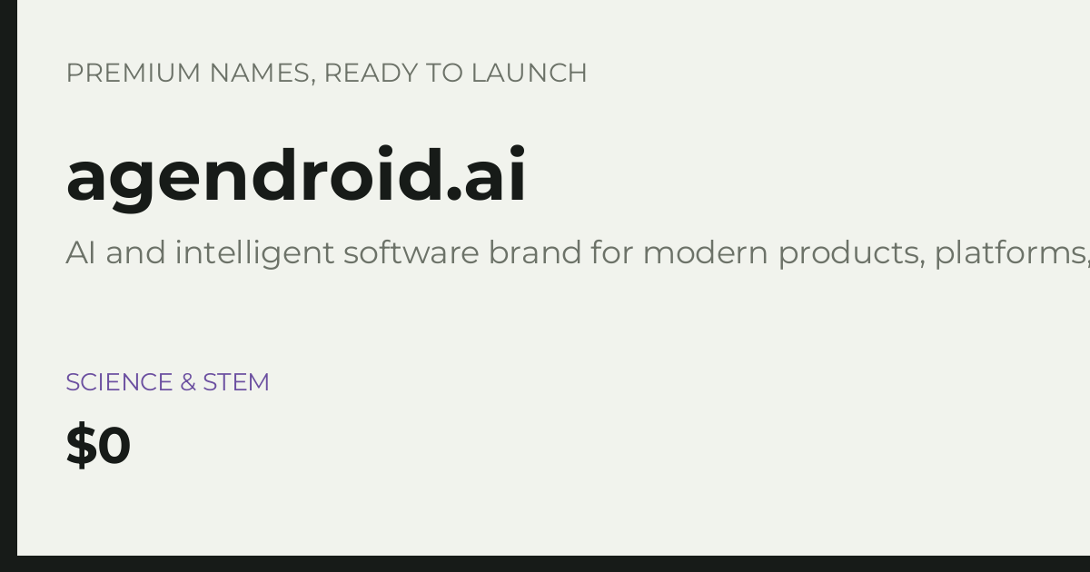 Brand preview for agendroid.ai