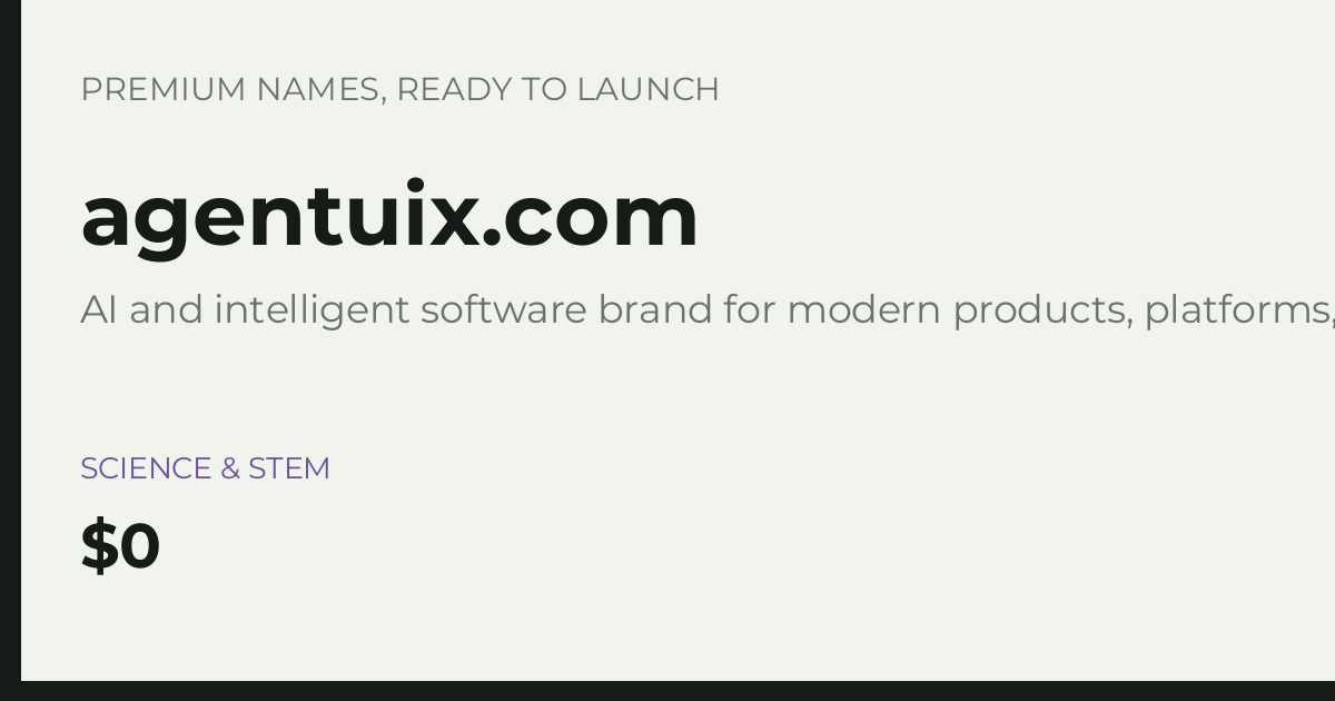 Brand preview for agentuix.com