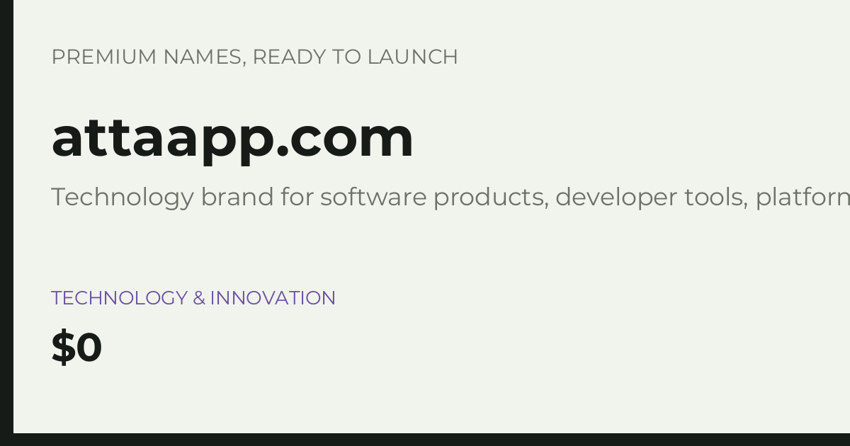 Brand preview for attaapp.com
