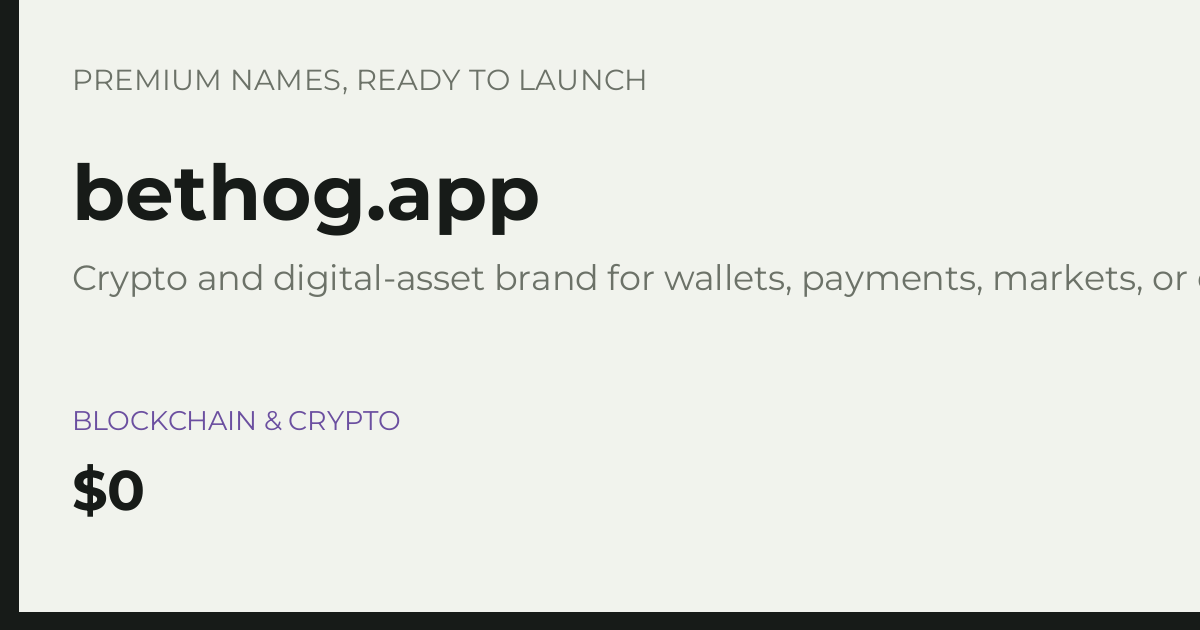Brand preview for bethog.app
