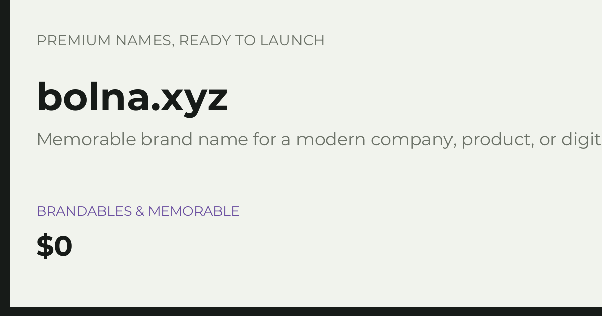 Brand preview for bolna.xyz