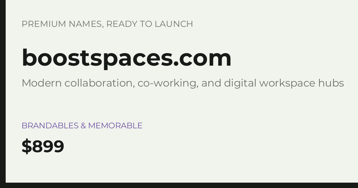 Brand preview for boostspaces.com