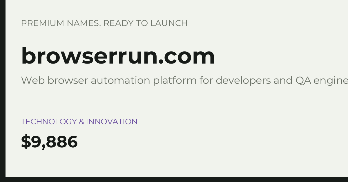Brand preview for browserrun.com