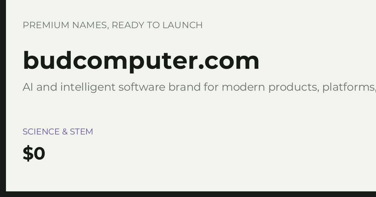Brand preview for budcomputer.com