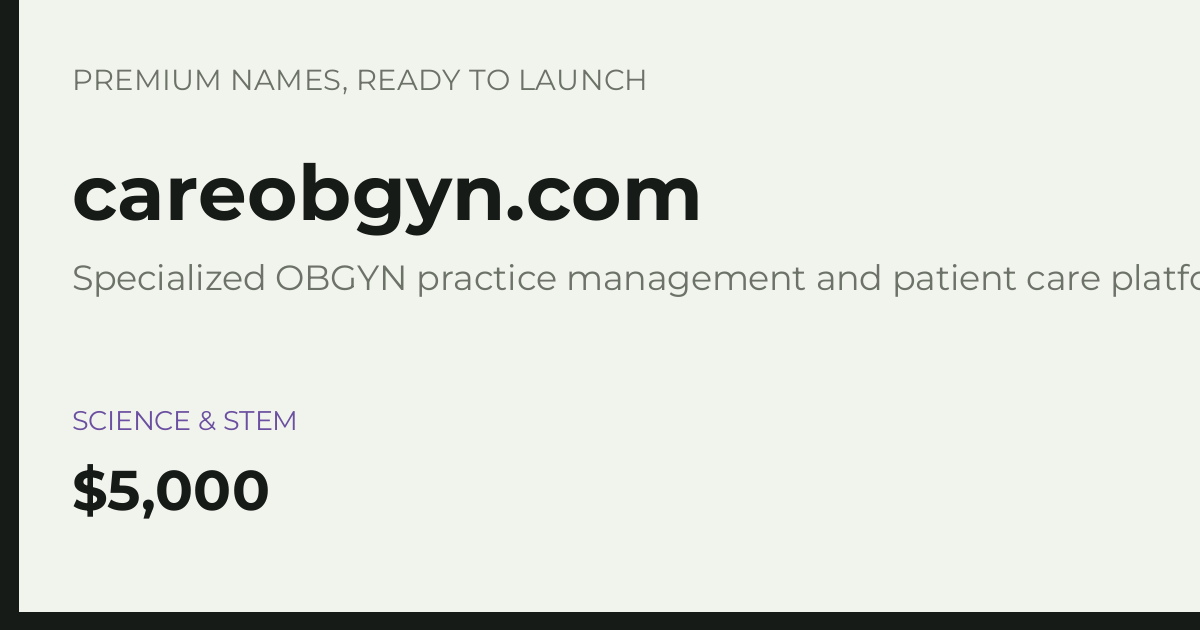 Brand preview for careobgyn.com