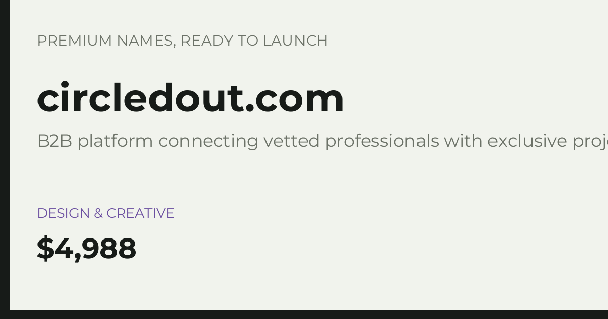 Brand preview for circledout.com