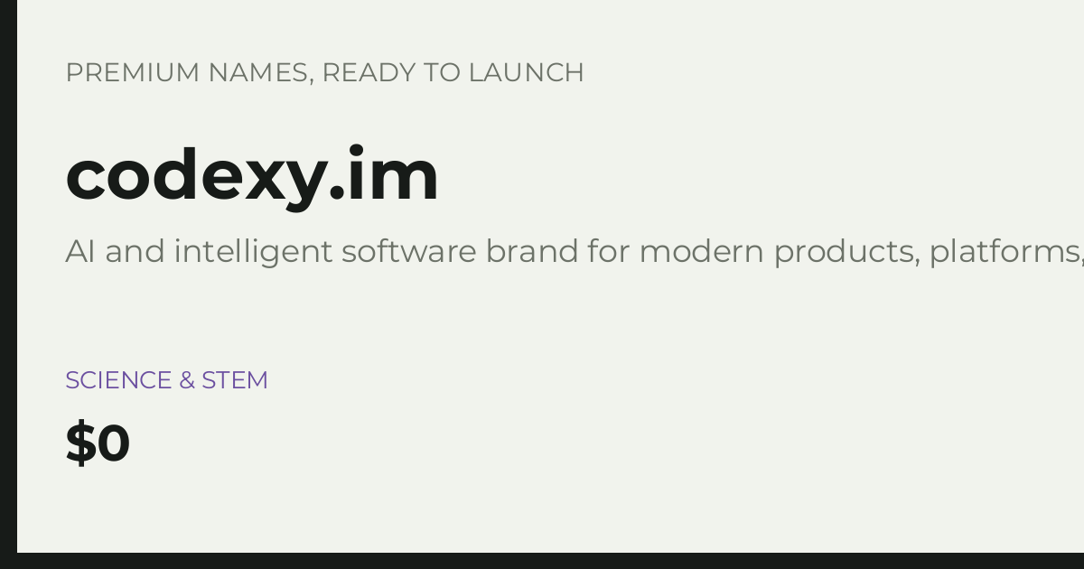 Brand preview for codexy.im