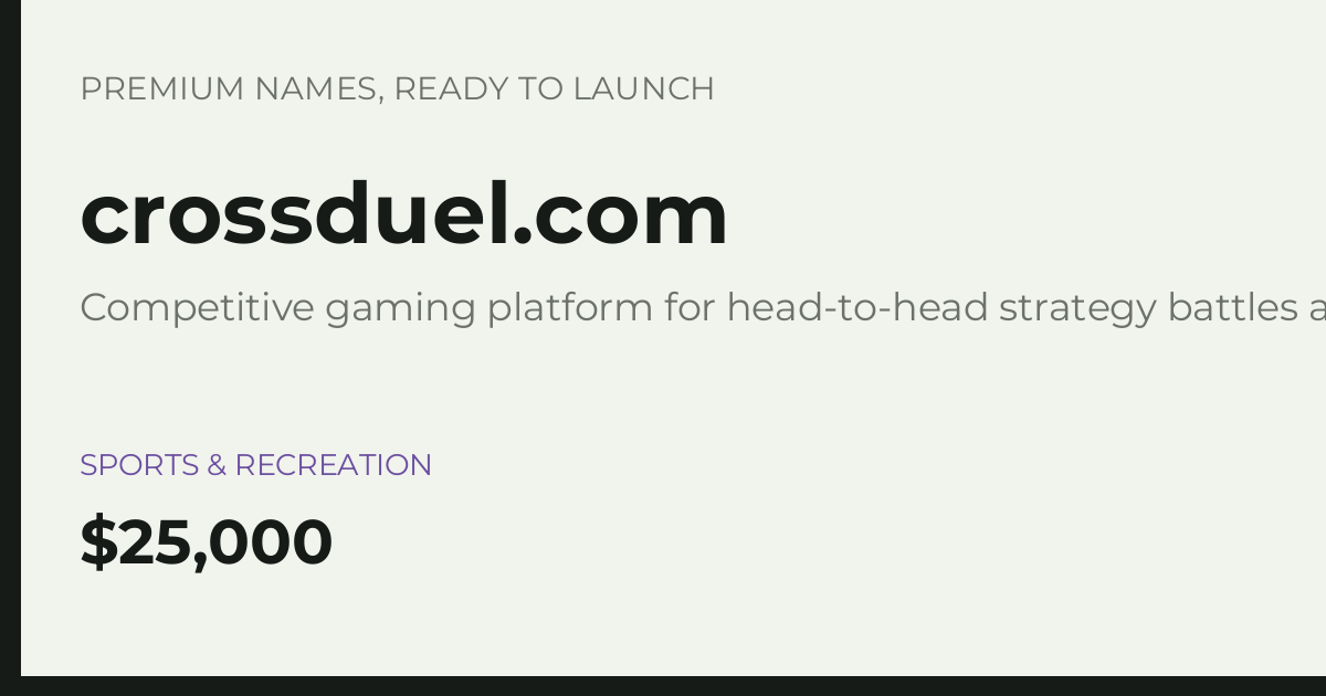 Brand preview for crossduel.com