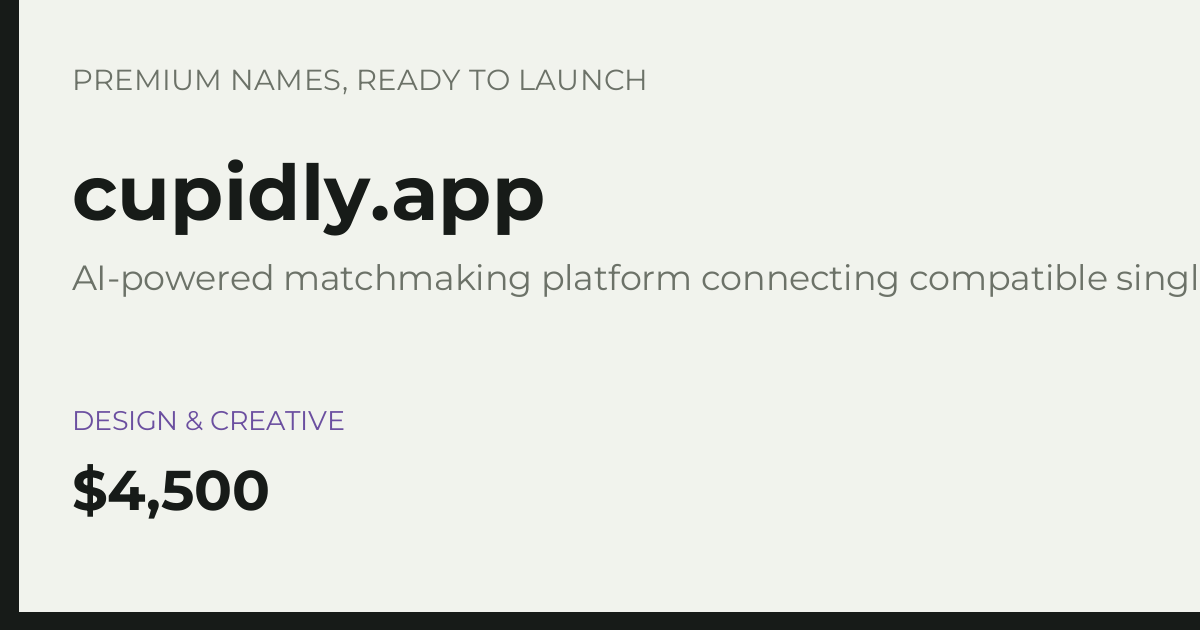 Brand preview for cupidly.app