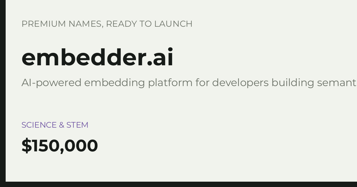 Brand preview for embedder.ai