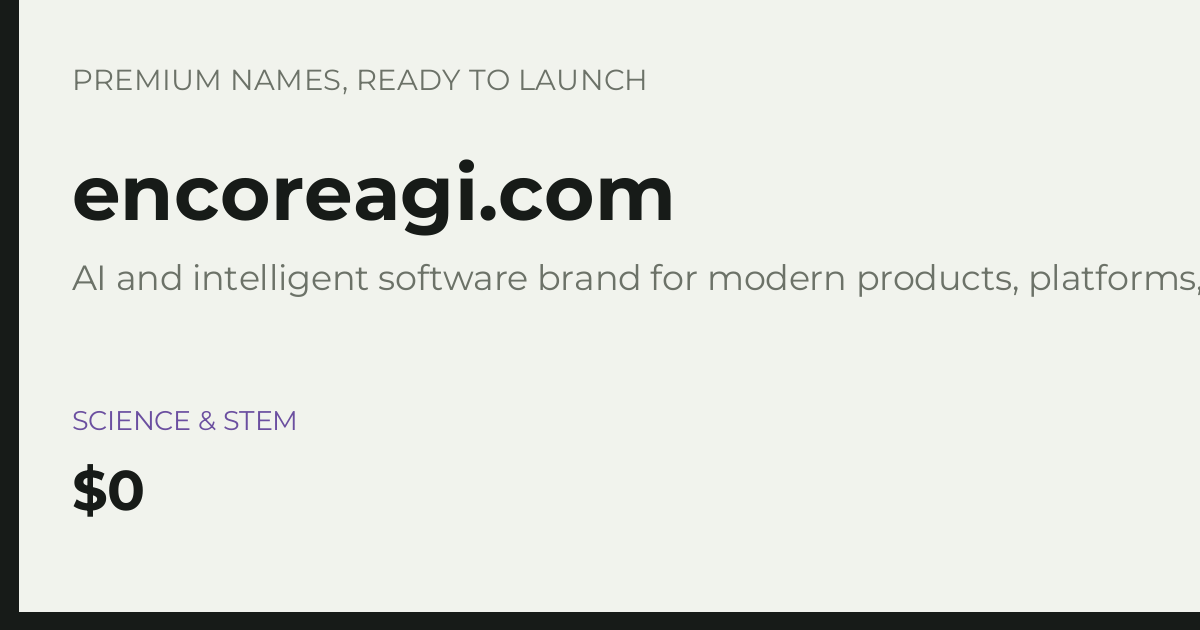 Brand preview for encoreagi.com