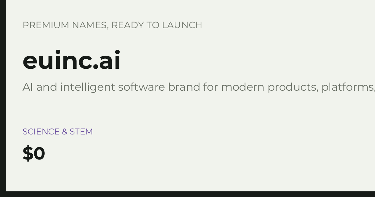 Brand preview for euinc.ai