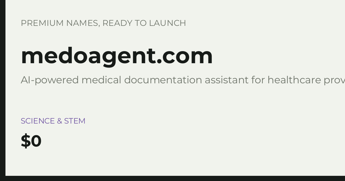 Brand preview for medoagent.com