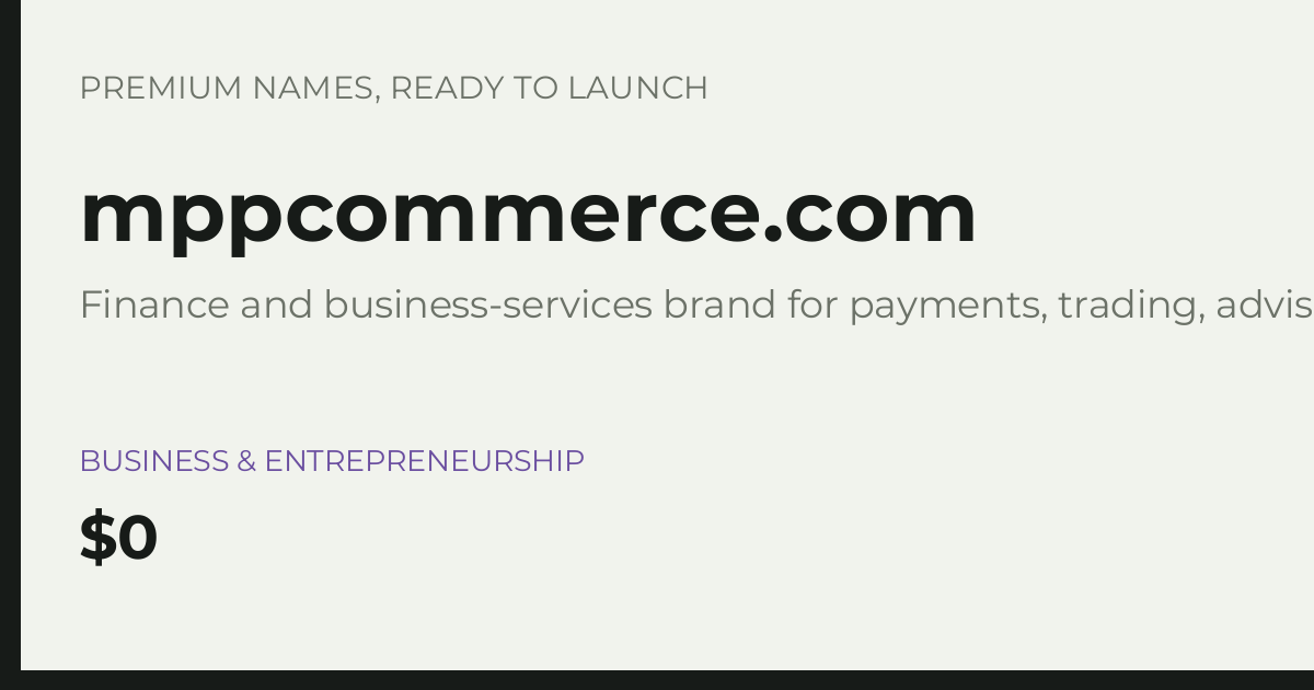 Brand preview for mppcommerce.com