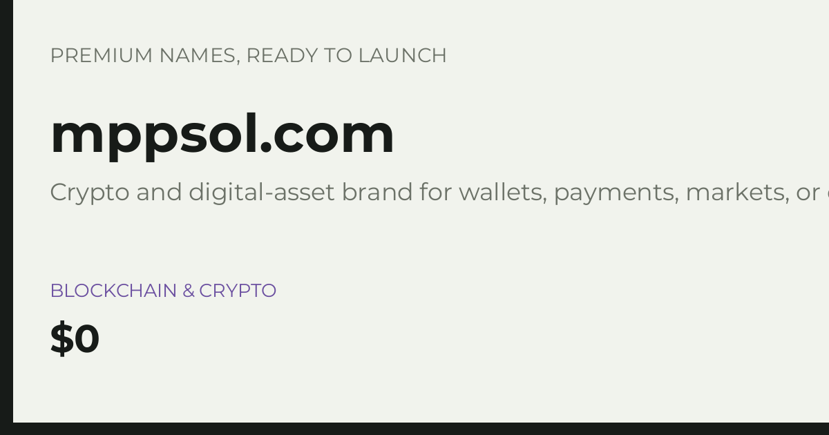 Brand preview for mppsol.com