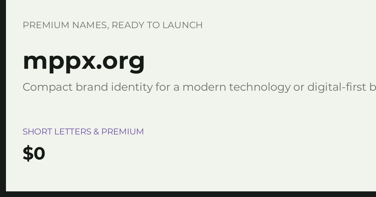 Brand preview for mppx.org