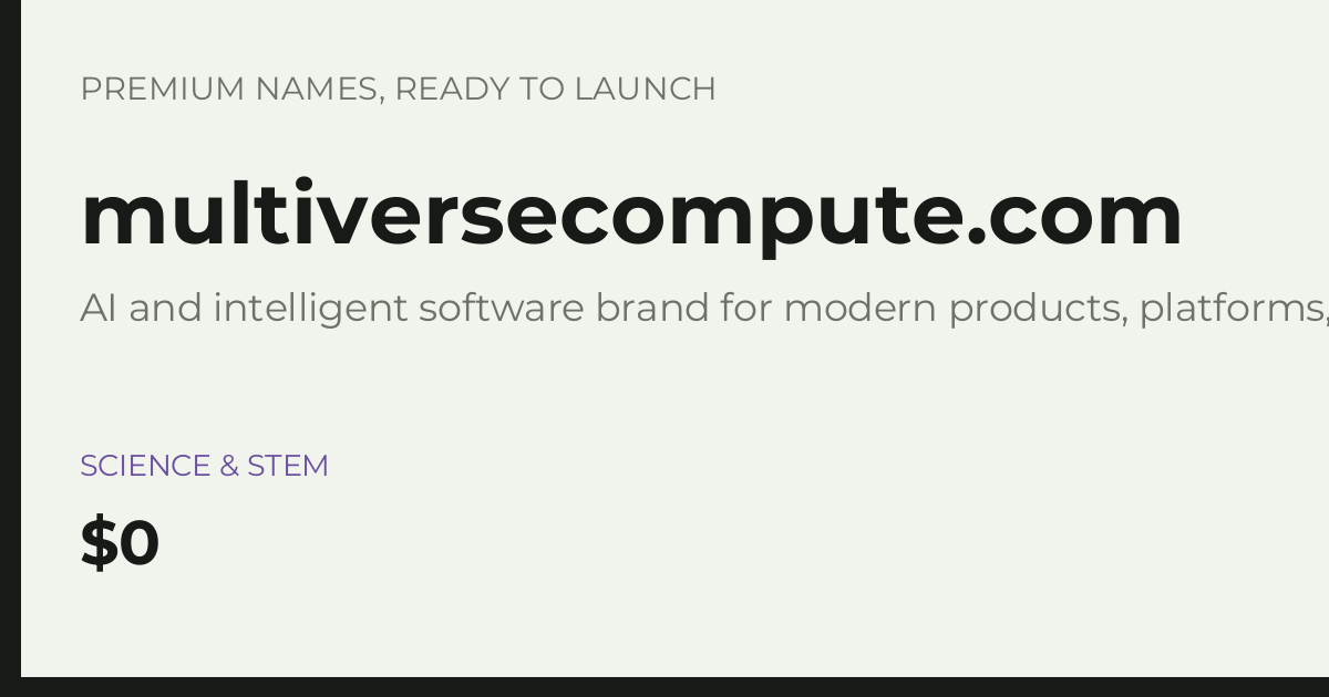Brand preview for multiversecompute.com