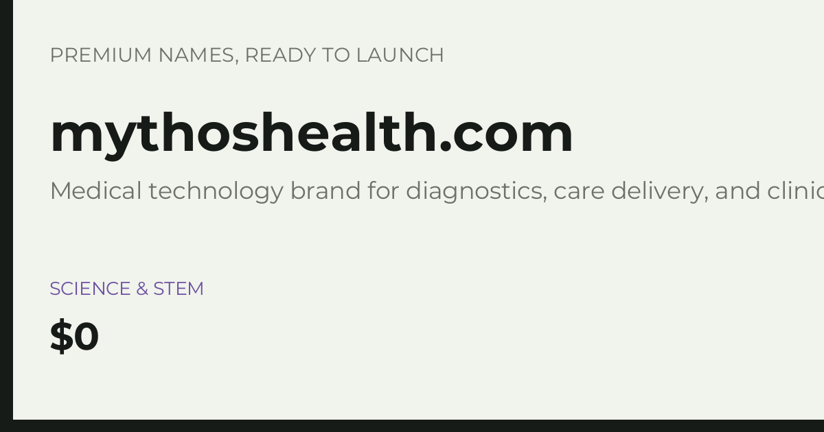 Brand preview for mythoshealth.com