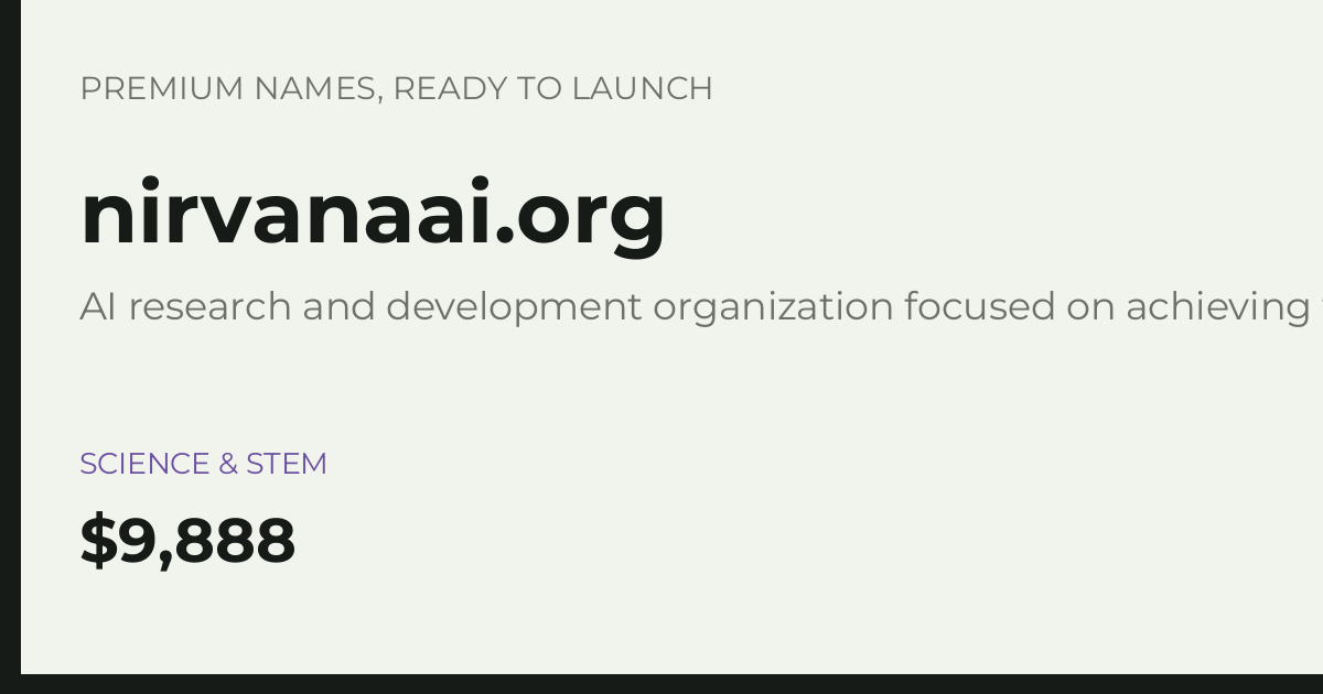 Brand preview for nirvanaai.org
