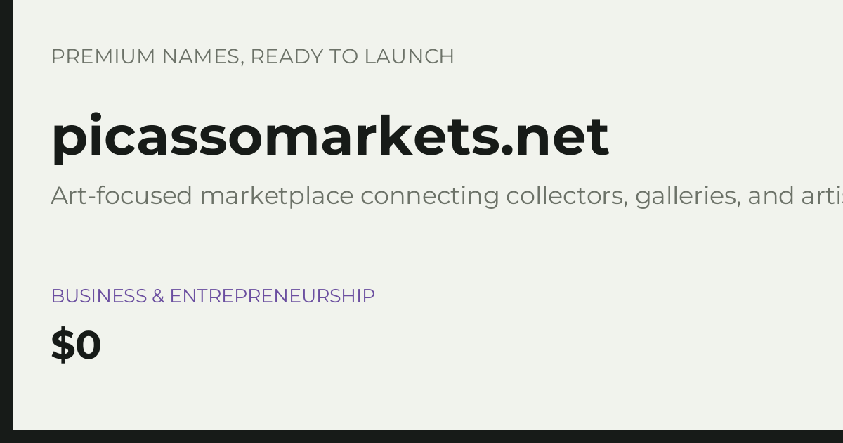 Brand preview for picassomarkets.net