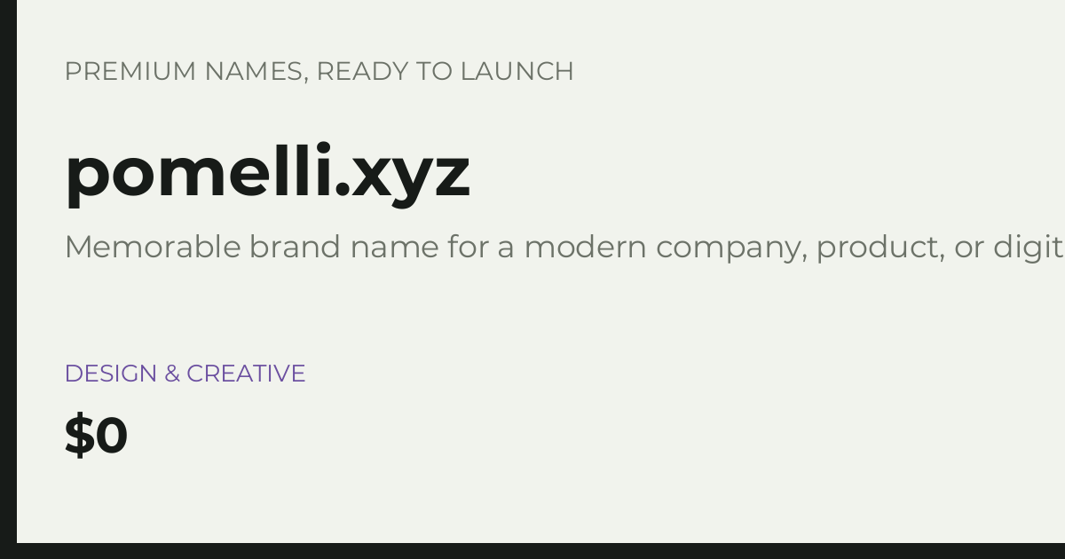 Brand preview for pomelli.xyz