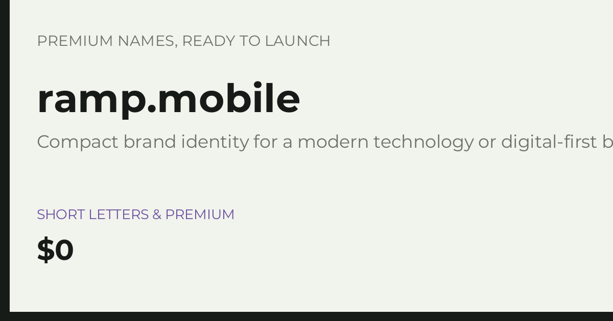 Brand preview for ramp.mobile