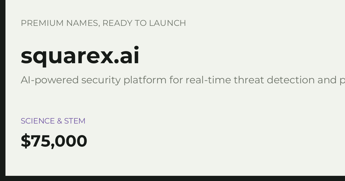 Brand preview for squarex.ai