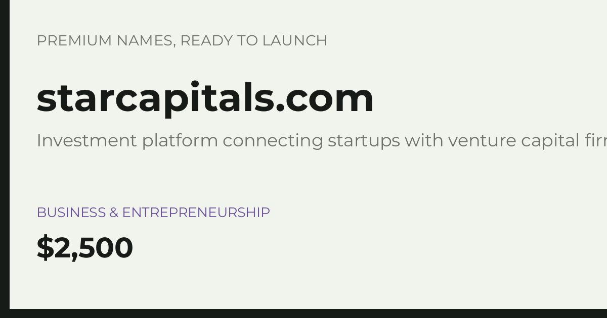 Brand preview for starcapitals.com