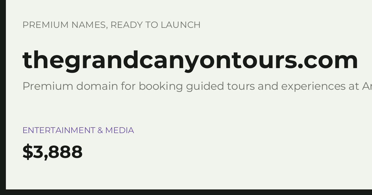 Brand preview for thegrandcanyontours.com